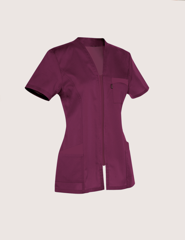 Blouse médicale femme Louise Cassis Made in France by Belissa