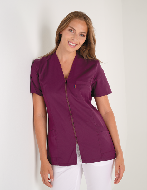 Blouse médicale femme Louise Cassis Made in France by Belissa 2
