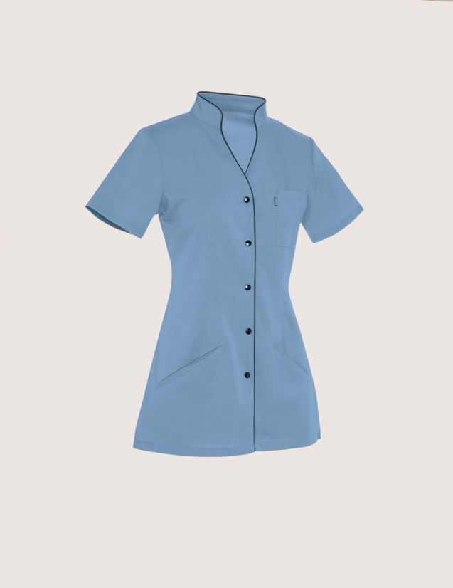 Blouse médicale femme Matilda Bleu ciel-Ardoise by Belissa
