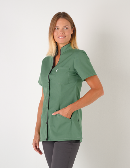 Blouse médicale femme Matilda Kaki-Ardoise by Belissa