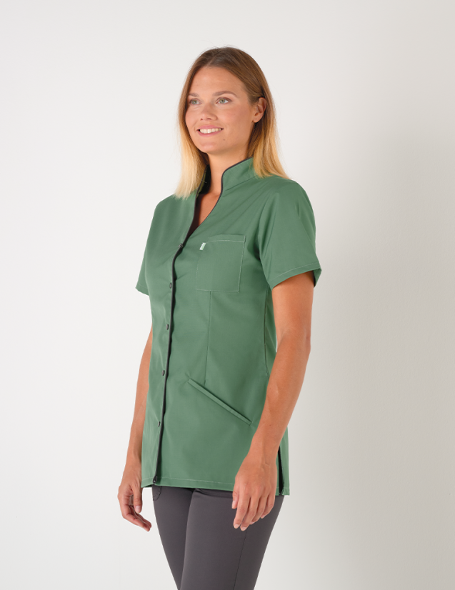 Blouse médicale femme Matilda Kaki-Ardoise by Belissa