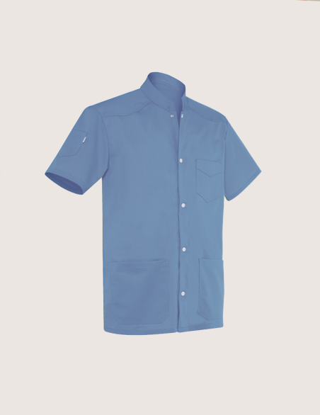 Blouse médicale Couleur pour homme Sam Bleu ciel by Belissa