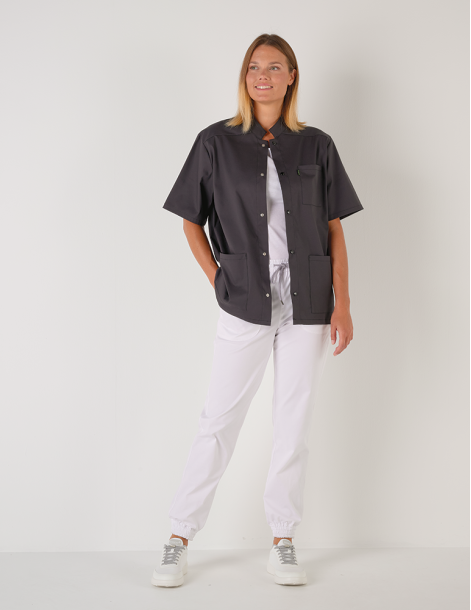 VALENTIN - Blouse charcoal mixte 2