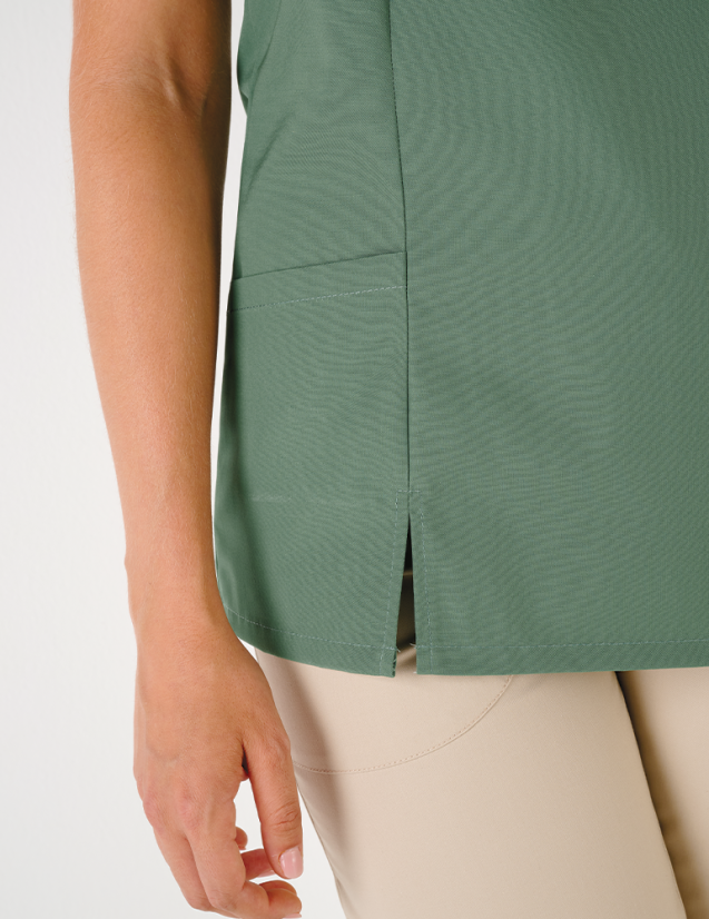 EVE - Blouse médicale femme "Couleur/kaki-sable"