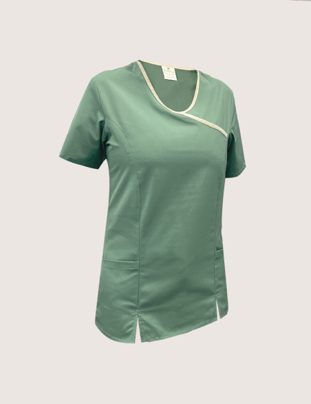 EVE - Blouse médicale femme "Couleur/kaki-sable"