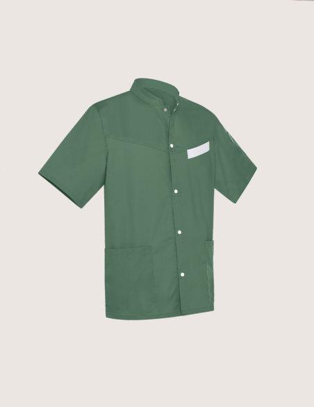 ROMEO - Blouse médicale homme "Kaki/Blanc"