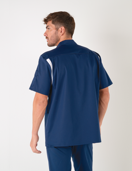 ROMEO - Blouse médicale homme "Marine/Blanc"
