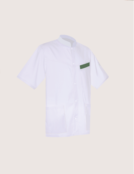 ROMEO - Blouse médicale homme "Blanc/Kaki" 2