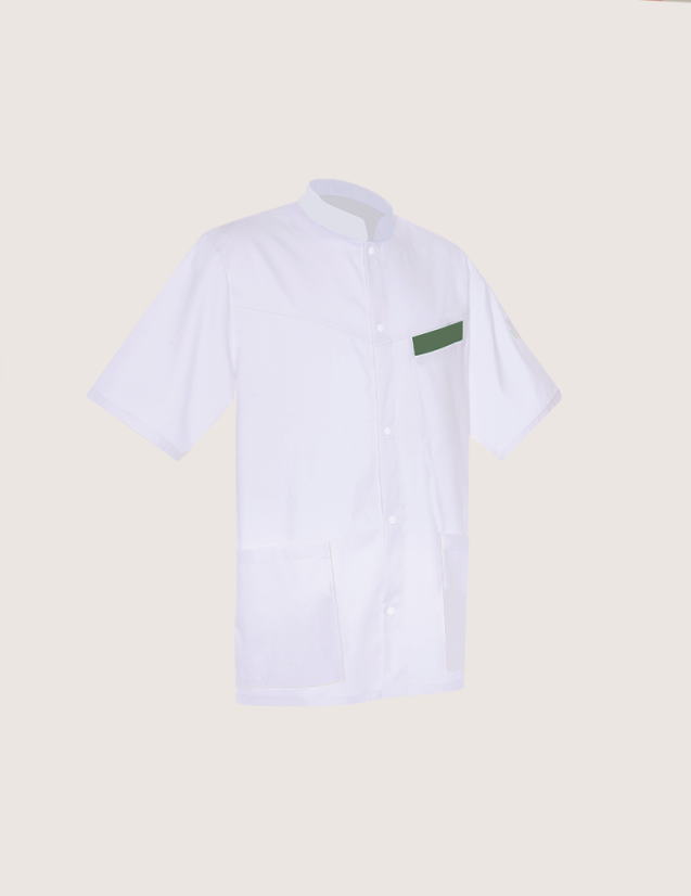 ROMEO - Blouse médicale homme "Blanc/Kaki"