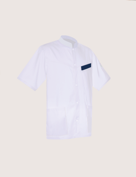 ROMEO - Blouse médicale homme "Blanc/Marine"
