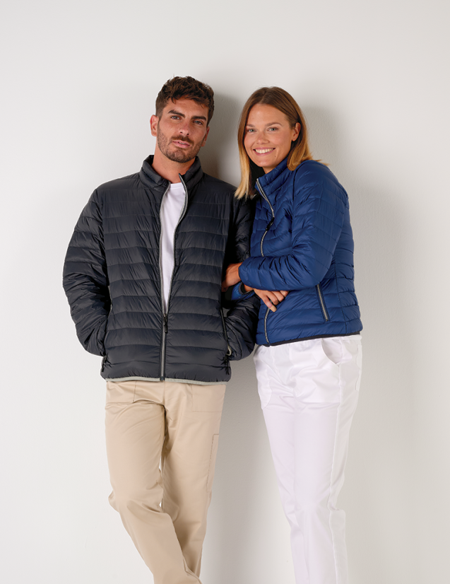 Gilet matelassé sans manche, bodywarmer pour femme couleur marine Gilet matelassé sans manche, bodywarmer pour femme couleur marine