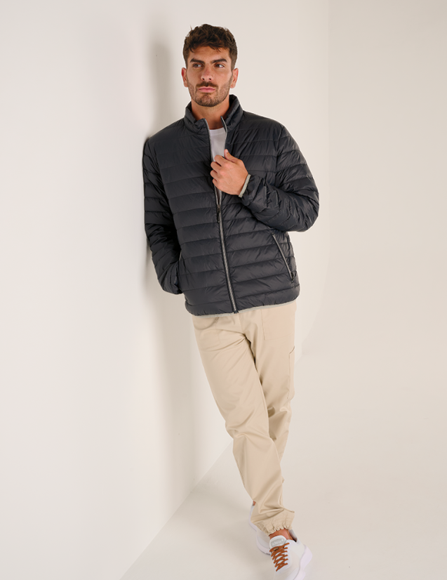 Gilet matelassé, bodywarmer, doudoune sans manche pour homme, couleur noir