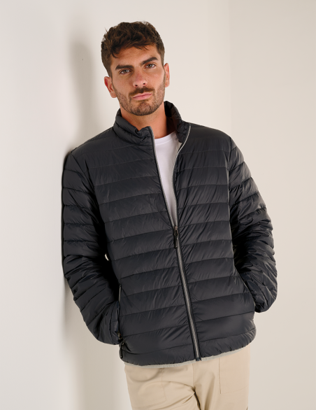 Gilet matelassé, bodywarmer, doudoune sans manche pour homme, couleur noir