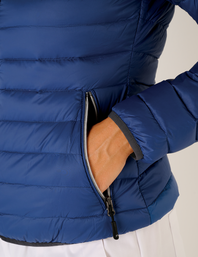 Gilet matelassé sans manche, bodywarmer pour femme couleur marine Gilet matelassé sans manche, bodywarmer pour femme couleur marine