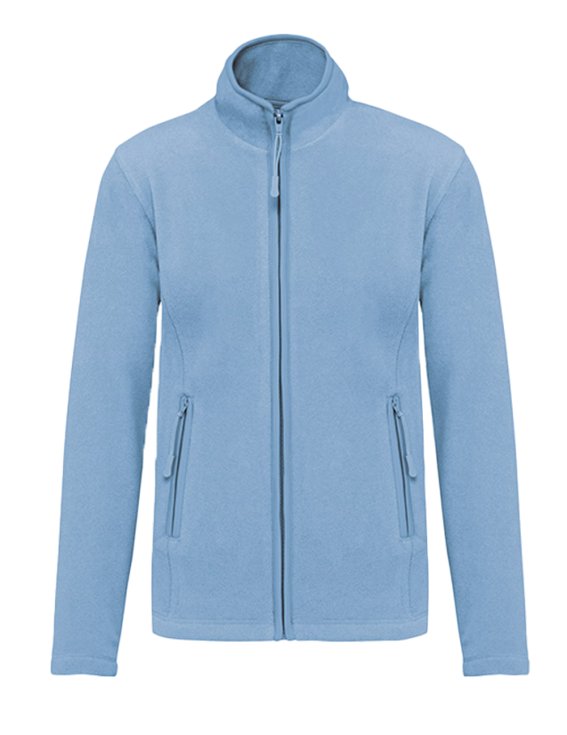 Veste micro polaire Femme bleu ciel