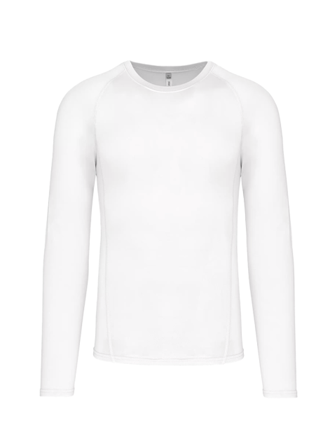 T-shirt double peau manches longues unisexe noir 2