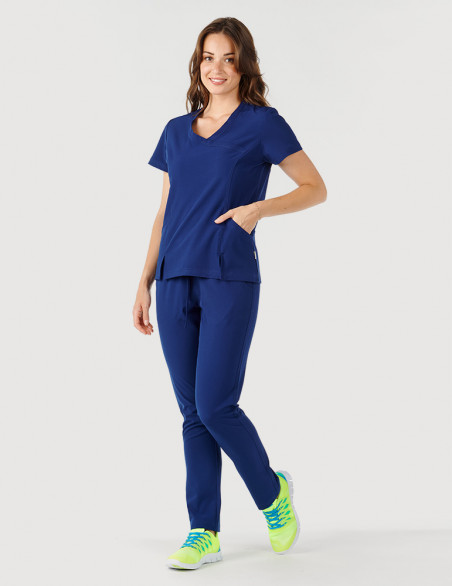 Tenue médicale femme couleur Marine - Medical Sportswear marque Fit for Work by Belissa